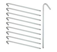 Piquets de fixation au sol lot de 20 xl 39 cm 260 g Piquets de tente XL argenté