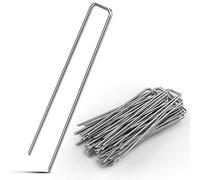 Lot de 100 piquets de fixation en acier galvanisé Ø2,7mm - GARDEBRUK - Tête plate pour tente et jardin