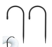 Piquets de Fixation pour Gouttière 2 Pièces Support Sol Extérieur en U pour