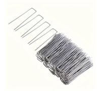 Piquets de Fixation pour Jardin 50/100pcs Landscape Staples, U-Shaped Garden Pins Stakes, Heavy Duty Yard Lawn Tent Securing Pegs for Weed(50pcs,20X4CM)