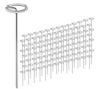 Piquets De Jardin Agrafes de Jardin Type G, piquets Tubes clôture en métal for l'extérieur, barrière pelouse, Clous Sol, Pointes Paysage, 1 à 100 pièces(1pc)