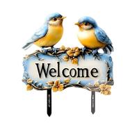 Piquets de jardin artistiques en PVC résistant à la décoloration, panneaux de bienvenue, plaques d'adresse pour projet d'aménagement paysager de cour, décoration extérieure saisonnière