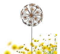 Piquets de Jardin, Conception Rustique résistante intempéries en Fer, piquets extérieurs de décoration de Cour de Jardin - Convient clôtures extérieures, porches, pelouses, Sentier