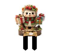 Piquets de Jardin de Noël,Décorations Extérieures Enseignes de Jardin | Fournitures De Fête Décorations pour Pelouse Jardinière Patio Pots De Fleurs Allée