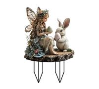 Piquets de Jardin de Pâques - Panneau dee Jardin en Acrylique Lapin dee Pâques, piquets pelouse extérieurs en Forme Lapin | pour Les Jardins Pâque, Les décorations extérieures, Panneaux