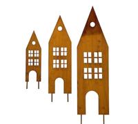 Piquets de Jardin Décoratifs - Piquets en Métal pour Extérieur Décoratif de Jardin | Ornements Plats en Fer Antirouille pour Cadeaux Maison Mariage Extérieur