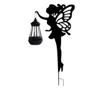 Piquets De Jardin Décoratifs | Statues Fonctionnant À L'Énergie Solaire avec Lanterne | Figurines De Jardin Féerique - pour Patio Cour Porche Arrière-Cour Allée Pelouse Aménagement Paysager