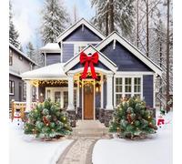 Piquets De Jardin,Décorations Extérieures De Noël pour Piquet - Décorations Art Spikes pour Insérer des Panneaux dans Le Sol pour Porche Printemps Extérieur Allée Pelouse Jardin