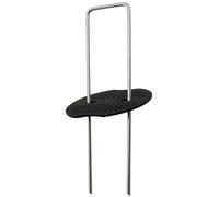 Piquets de Jardin en Acier galvanisé Robustes avec rondelles, Paquet de 100 agrafes de Paysage en Forme de U pour barrière Contre Les Mauvaises Herbes et Gazon Artificiel (100 100 pièces 100x40mmØ3mm