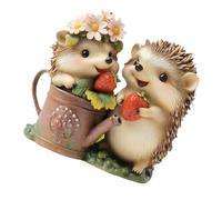 Piquets de jardin en acrylique résistant aux intempéries pour décoration extérieure et parterres de fleurs - Panneau de jardin en forme de hérisson