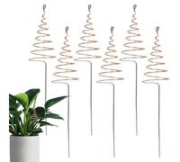 Piquets de Jardin en cuivre - Supports pour d'électroculture | Lot de 6 piquets d'antenne de Jardin en Bobine de cuivre | Support Robuste pour Fleurs, légumes et Croissance du Jardin