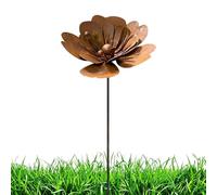 Piquets de Jardin - Forme Florale Esthétique Résistant aux Intempéries,Panneau Métallique Art Déco Extérieur | pour Porches Cours Pots Printemps Nature Balcons Terrasses Allées Chemins et Patio