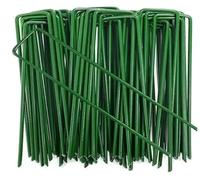 Piquets De Jardin Piquets de Tube clôture Robustes, Broches Gazon, agrafes Jardin Type U, Pointe Paysage galvanisée for Maintenir la barrière pelouse, Clou Sol(10CM)