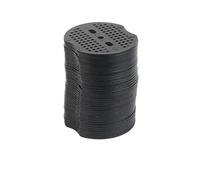 Piquets De Jardin Tampons de Clous Sol en Forme U, agrafes Jardin, Tube clôture courbé Argent for Maintenir la barrière pelouse(Pad 10pcs)