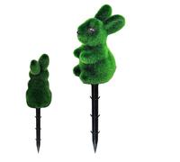 Piquets de lapin de jardin de Pâques - Panneau décoratif d'extérieur avec piquet de sol robuste, affichage amusant des animaux du festival du printemps | en pot pour jardin, pelouse, cour, pati