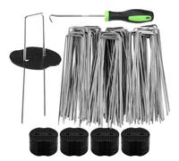 Piquets de Pelouse,Pointes de Paysage à Haute Résistance,50 Pièces Piquets Pour Tuyau D'Irrigation Au Sol | Pour Le Jardin L'Allée L'Arrière-Cour La Ferme La Terrase L'Allée De Garage La Tente La Bâch