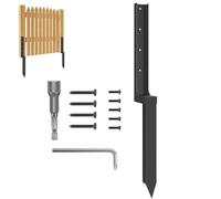 Piquets de réparation de poteaux de clôture - Piquets de réparation de poteaux de clôture en acier robuste | Supports de pergola de type U | Piques de rechange en métal lourd épais rapide et facile