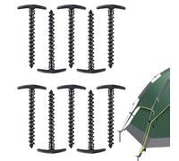 Piquets De Sol À Visser Pour Tente 10 pièces sardines de bâche | Piquets de fixation pour auvent Pour Femmes Hommes Randonneurs Pêcheurs Sportifs Camping Plage Jardin Sac À Dos Festival