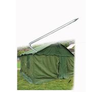 Piquets De Sol Filetés en Acier Galvanisé Forme 7, for Usage Industriel Et Sécurisation des Tentes Extérieures du Matériel Camping(8x300mm/0.3x11.8)