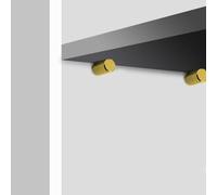 Piquets de support en métal, diamètre 8 - 9 mm × longueur 19 mm, clous de fixation dorés pour étagères stratifiées et en bois massif