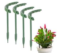 Piquets de support pour plantes en pot, anneaux de support de fleurs en forme de U, anneau de support demi-rond, supports modulaires pour tomates, hortensias, plantes d'intérieur