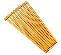Piquets de Tente 10pcs 16cm Piquets de Tente Pegs en Alliage d'aluminium Heavy Duty Léger Piquet de Tente pour Le Camping, la randonnée et la Survie d'urgence(Doré)