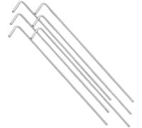 Piquets De Tente 50PCS Galvanised Steel Heavy Duty Tent Pegs Silver Pointed Tip Camping Ground Sheet Anchor Durable Accessories