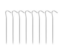 Piquets De Tente 8-Pack High-Strength Aluminum Alloy Outdoor Camping Tent Pegs Stakes Nails Ground Spike for Canopy(Silver)