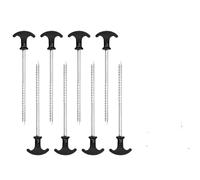Piquets de Tente, 8 pièces 20cm Piquets Longs et Robustes, Piquets en Acier,Piquets de Tente en Piquets de Fixation Sol Crochet pour Tente De Sardines Camping Jardinage Acier Galvanisé Sardine