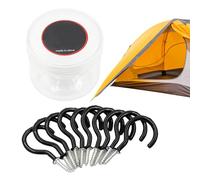 Piquets De Tente À Visser,10 Pièces Pointes En Acier Renforcé À Forme Spiralée Pour Usage Intensif | Design À Crochet Piquets De Tente À Visser,Pour Camping, Randonnée, Pique-Nique, Jardin, Patio, Ext