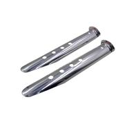 Piquets de Tente Camping en Forme U, 10 pièces, 31cm, piquets for Plage extérieure, Neige, Sable, bâche Sol, Accessoires pour Camping, Tonnelles(31cm Silver)