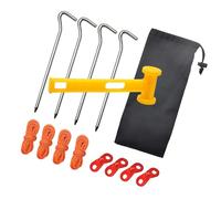 Piquets de tente d'extérieur de type lourd ancrages au sol Piquets de tente de camping en plein air pour la stabilité des engrenages, piquets en aluminium résistants à la corrosion