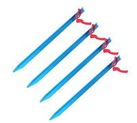 Piquets de Tente en Alliage d'aluminium 4 pièces, piquets de Jardin de Support de Plante, Clous Robustes en métal, Pointes métalliques de Tente pour hamacs de Camping au Sol (Bleu (Vendu 4 pour 1))
