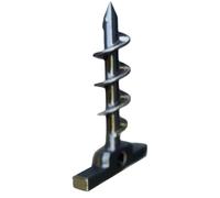 Piquets de tente en aluminium, piquets de sol en aluminium avec extra résistance pour tente de camping, tonnelle, serre, crochets à visser pour auvents, pelouse, sable, jardin et aire de jeux avec