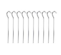 Piquets de Tente en Aluminium Robustes |10PCS Oxydation - Piquets de Tente avec Crochet pour Camping/randonnée/pavillon |Ancrages au Sol de 7 Pouces pour la résilience des sols