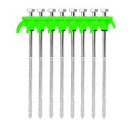 Piquets De Tente en Métal Screw Nail Rotatable Tent Drilling Fixed Nails Camping Iron Anchors Strong Hold Design Portable Pegs