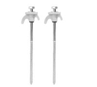 Piquets De Tente en Métal Screw Nail Rotatable Tent Drilling Fixed Nails Camping Iron Anchors Strong Hold Design Portable Pegs