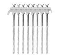 Piquets De Tente en Métal Screw Nail Rotatable Tent Drilling Fixed Nails Camping Iron Anchors Strong Hold Design Portable Pegs