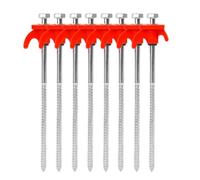 Piquets De Tente en Métal Screw Nail Rotatable Tent Drilling Fixed Nails Camping Iron Anchors Strong Hold Design Portable Pegs