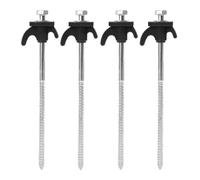 Piquets De Tente en Métal Screw Nail Rotatable Tent Drilling Fixed Nails Camping Iron Anchors Strong Hold Design Portable Pegs