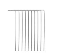 Piquets De Tente Heavy Duty Metal Tarp Stakes 15cm Galvanized Steel Tent Pegs Guyline Hook Ground Anchors for Outdoor Backpacking Bushcraft Fix(10pcs)