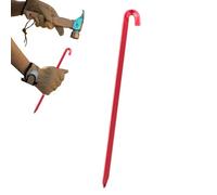 Piquets de tente, piquets de camping, piquets de camping en aluminium, piquets de tige légers de 7 pouces avec crochet, agrafes de jardin coupe-vent, broches de terre paire