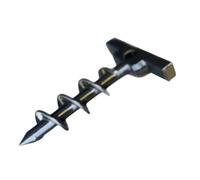 Piquets de tente, piquets de sol en aluminium très résistants - Goupilles à vis de jardin pour paysage, camping, randonnée, auvent, serre, plage, sable, terrain de jeux