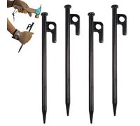 Piquets de Tente,Piquets de Tente avec Pointe Effilée pour Une Insertion Facile | Accessoires de pour Fixation Abri Sol Extérieur Jardin Terrasse Clôture Paysage Gazon