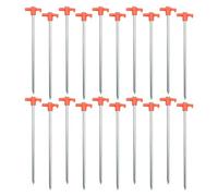 Piquets De Tente pour Sol, Ancres Sol pour Tente de Camping Prairie, 20 Pièces Piquets Solides Bâche Extérieur pour Randonnée Plage Jardin Montagne