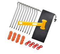 Piquets de tente robustes et résistants à la rouille pour le camping en plein air, la plage et la montagne, piquets de tente haute résistance