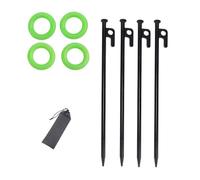 Piquets de tente robustes pour camping résistants au sable avec pointes renforcées, accessoires de stabilité toutes saisons, piquets de tente en métal stables