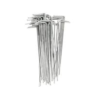 Piquets De Tente Tent Stakes Camping Galvanized Steel 15cm Ground Pegs Heavy Duty 7-Shape Anchors for Windproof Beach Sand Snow Shelter 30/10pcs(15cm-20pcs)