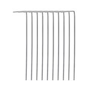 Piquets De Tente Tent Stakes Camping Galvanized Steel 15cm Ground Pegs Heavy Duty 7-Shape Anchors for Windproof Beach Sand Snow Shelter 30/10pcs(15cm-10pcs)