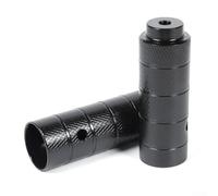 Piquets de vélo en alliage d'aluminium 110 x 38 mm, repose-pieds moletés antidérapants pour essieux avant et arrière, compatibles avec VTT, vélo de route, piste (rouge)